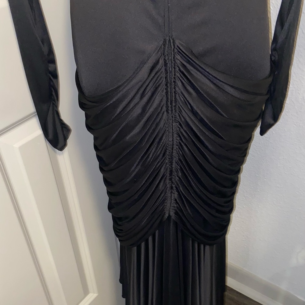 Vintage Tadashi Shoji mermaid ruch black d…_2
